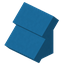 Light Blue Concrete Steep Top Roof