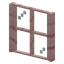 Cherry Planks Four Pane Window