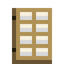 Sliding Oak Door