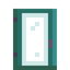 Warped Glass Door