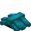 Light Blue Top Roof (Dark Oak)