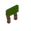 Lime Aspen Raised Seat Back