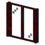 Rectangle Crimson Stem Window