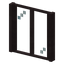 Rectangle Stripped Hellbark Window