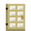 Tile Windowed Birch Door