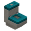 Cyan Toilet
