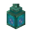 Cyan Waxed Oxidized Copper Lantern