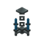 Light Blue Silver Chandelier