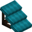 Light Blue Flat Roof (Framed)