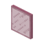 Scratched Pink Stained Glass Pane
