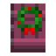 Crimson Door with Wreath