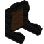 Brown Ebony Fancy Seat Back