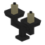 Iron Double Candle Holder