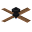 Jungle Dark Ceiling Fan