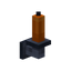 Orange Iron Wall Candle