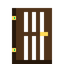 Dark Oak Tropical Door