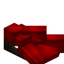 Red Longer Flat Roof Slab (Framed)