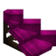 Pink Longer Flat Roof (Framed)