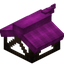 Magenta Longer Top Flat Roof Block (Framed)