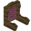 Pink Oak Fancy Seat Back
