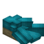 Light Blue Longer Roof Slab (Birch)