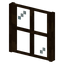 Spruce Four Pane Window
