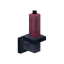 Pink Iron Wall Candle