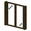 Rectangle Stripped Spruce Window