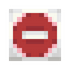 No Entry Decal