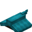 Light Blue Longer Top Flat Roof (Framed)