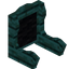 Black Warped Fancy Seat Back