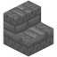Chiseled White Dacite Brick Stairs