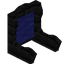 Blue Ebony Fancy Seat Back