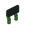 Gray Green Bioshroom Raised Seat Back