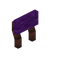 Purple Cika Raised Seat Back