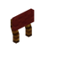 Red Aurum Raised Seat Back