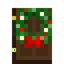 Dark Oak Door with Lit Wreath