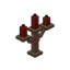 Exposed Red Copper Candelabra