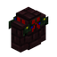 Nether Brick Wall with Lit Garland (Multi Lights)