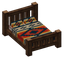 Darkwood Geometric Bed