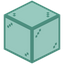Cyan Bordered Crystalix Glass