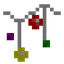 Twinkling Multicolored Icicle Lights (Horizontal)
