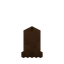 Large Brown Candle