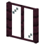 Rectangle Crimson Planks Window