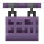 Mauve Hanging Sign