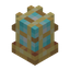 Blue Brass Cage Lamp