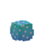 Cyan and Blue with Dots Easter Egg