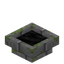 Mossy Stone Bricks Fire Pit