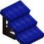 Blue Flat Roof (Framed)