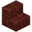 Cracked Red Rock Brick Stairs